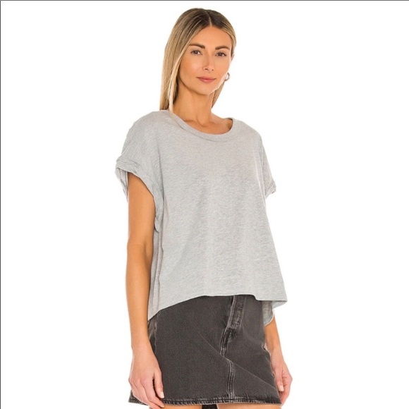 Free People We The Free GRAY You Rock T-Shirt: X-SMALL NWT.❗️LAST 1 IN-STOCK❗️ - Picture 2 of 4